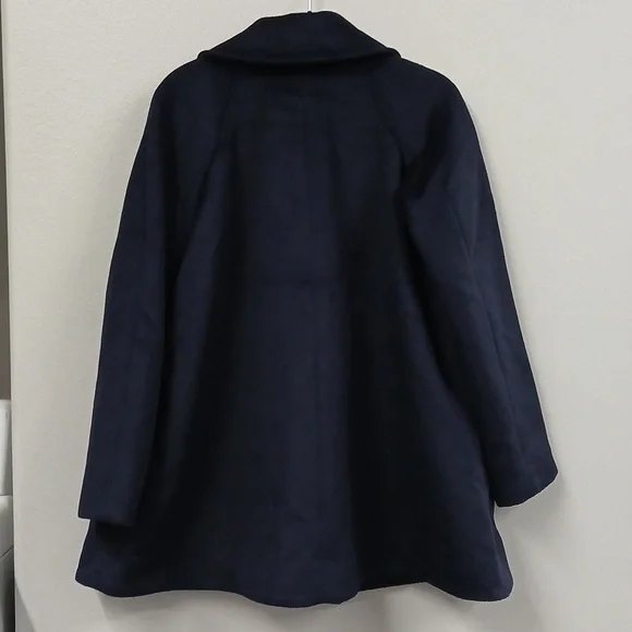 NWT Ann Taylor Elegant Blue Double-Breasted Women's Pea Coat XS - Picture 8 of 8